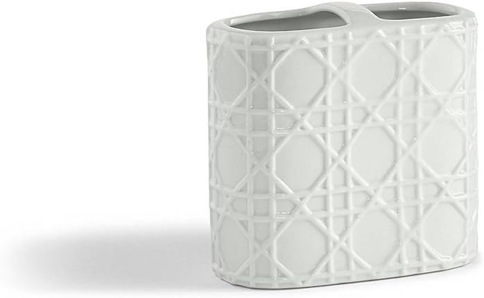Kassatex Rattan Bath Accessories Toothbrush Holder