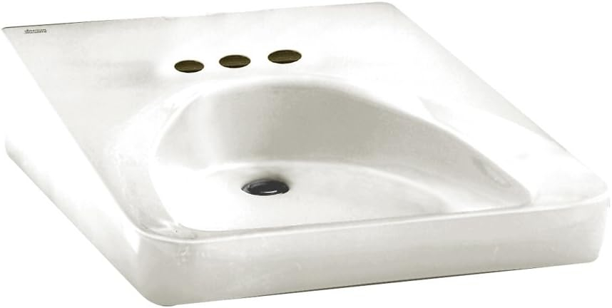American Standard Wheelchair 20'' Vitreous China Rectangular Bathroom Sink with Overflow