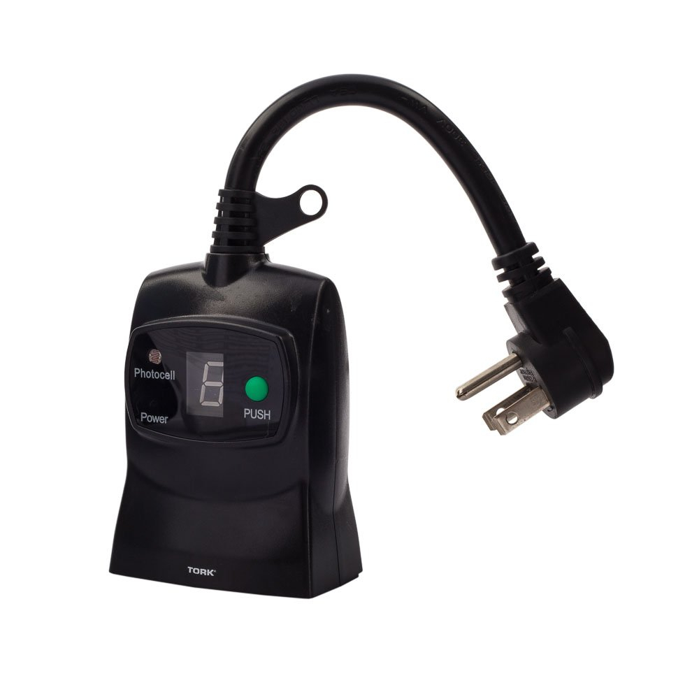 NSI Industries 654E Digital Timer With 2 Grounded Outlets-Outdoor