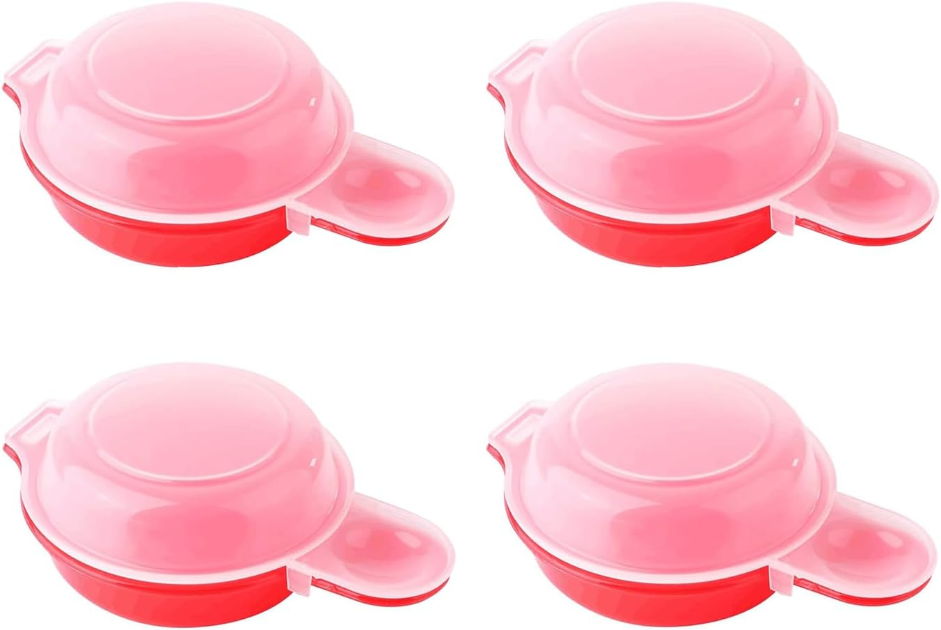 4 PCS Microwave Egg Cooker, Mini Egg Poacher Cooker, Quick and Simple Omelette Maker for Egg Sandwich, Egg Hamburg