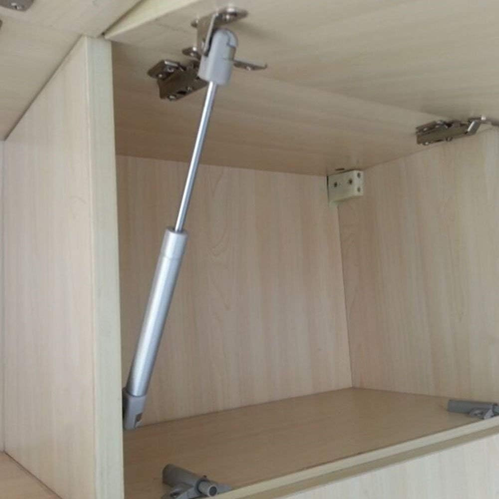 2 Pcs 22.5lb/100N Black Gas Strut Lift Support Cabinet Hydraulic Hinge Kitchen Cupboard Springs Cabinet Door Gas Spring