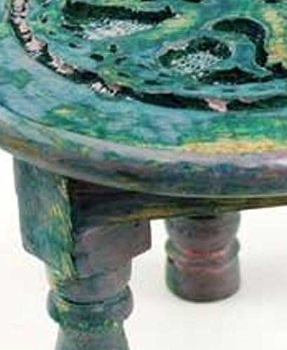 Tree of Life Small Wood Altar Table 6" Round
