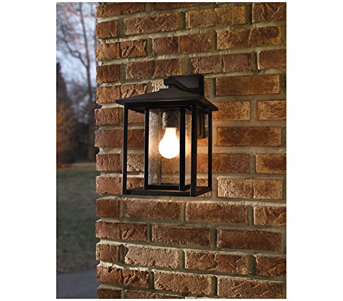 88027-57 Hunnington Outdoor Wall Lantern Outside Fixture, One - Light, Weathered Pewter