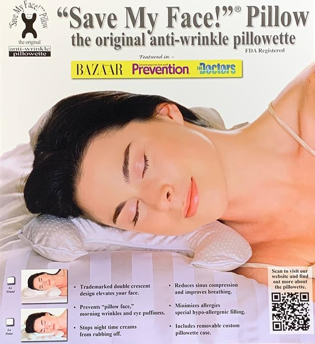 Original Save My Face LPPSATCH La Petite Pillow - Satin- Champagne