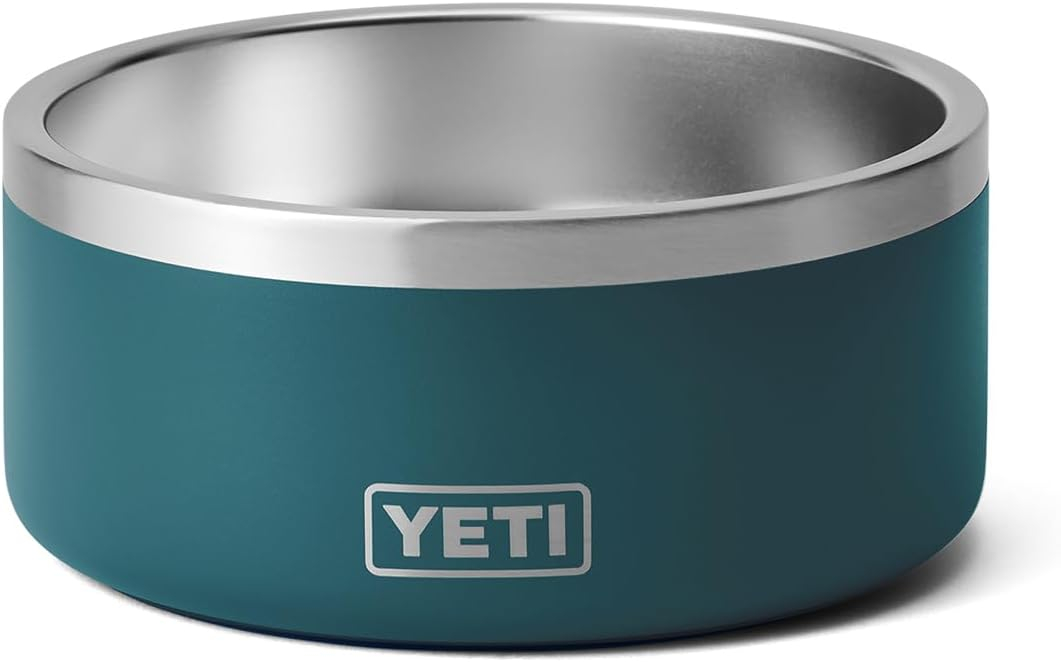 Wild Vine Red 8-Cup Stainless Steel Non-Slip Dog Bowl
