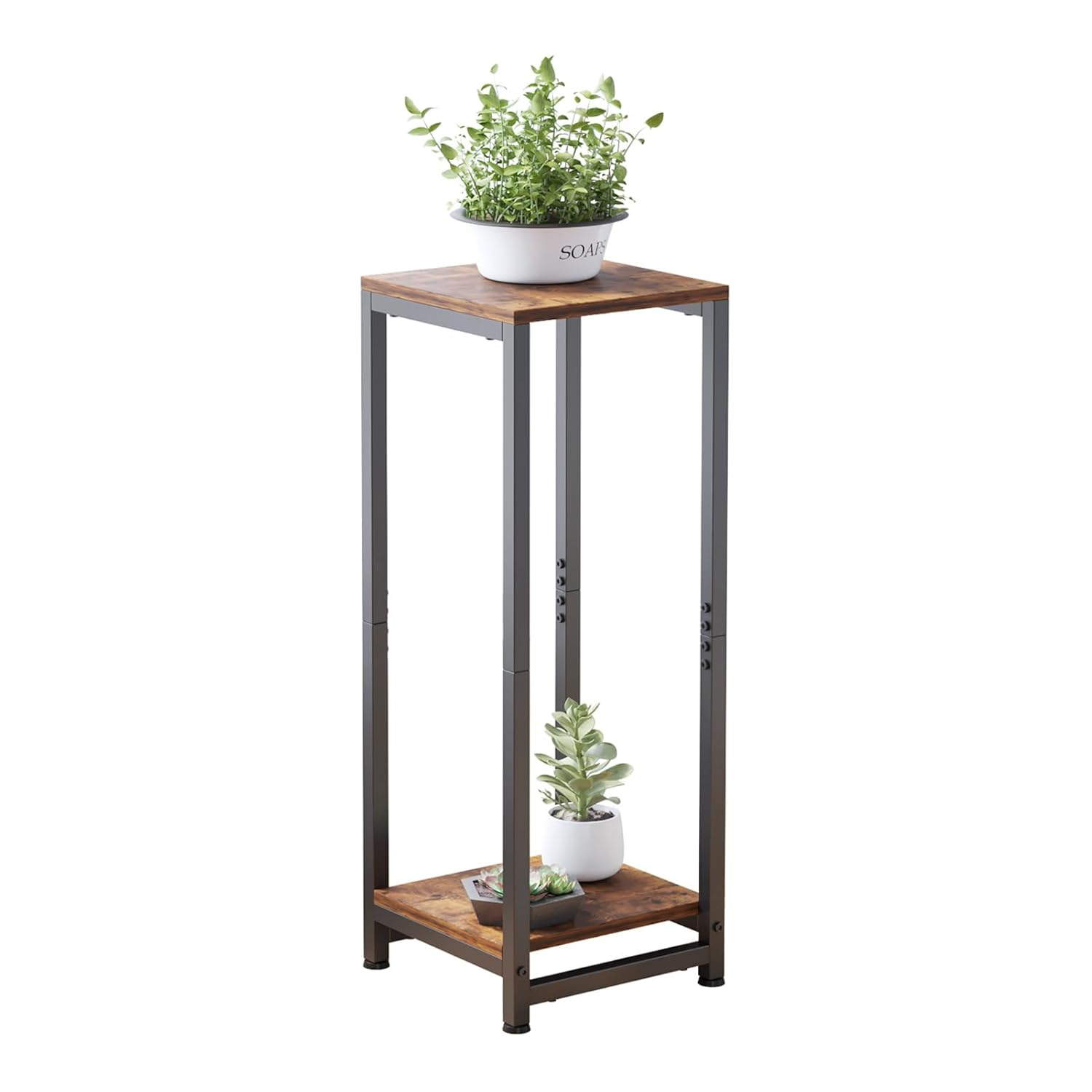 Square 2 Tier Plant Stand Indoor