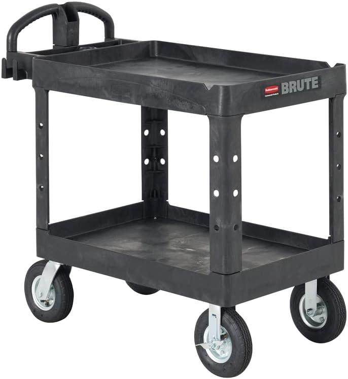 Rubbermaid Utility Cart HD 2 Shelf 16"X30" #647399