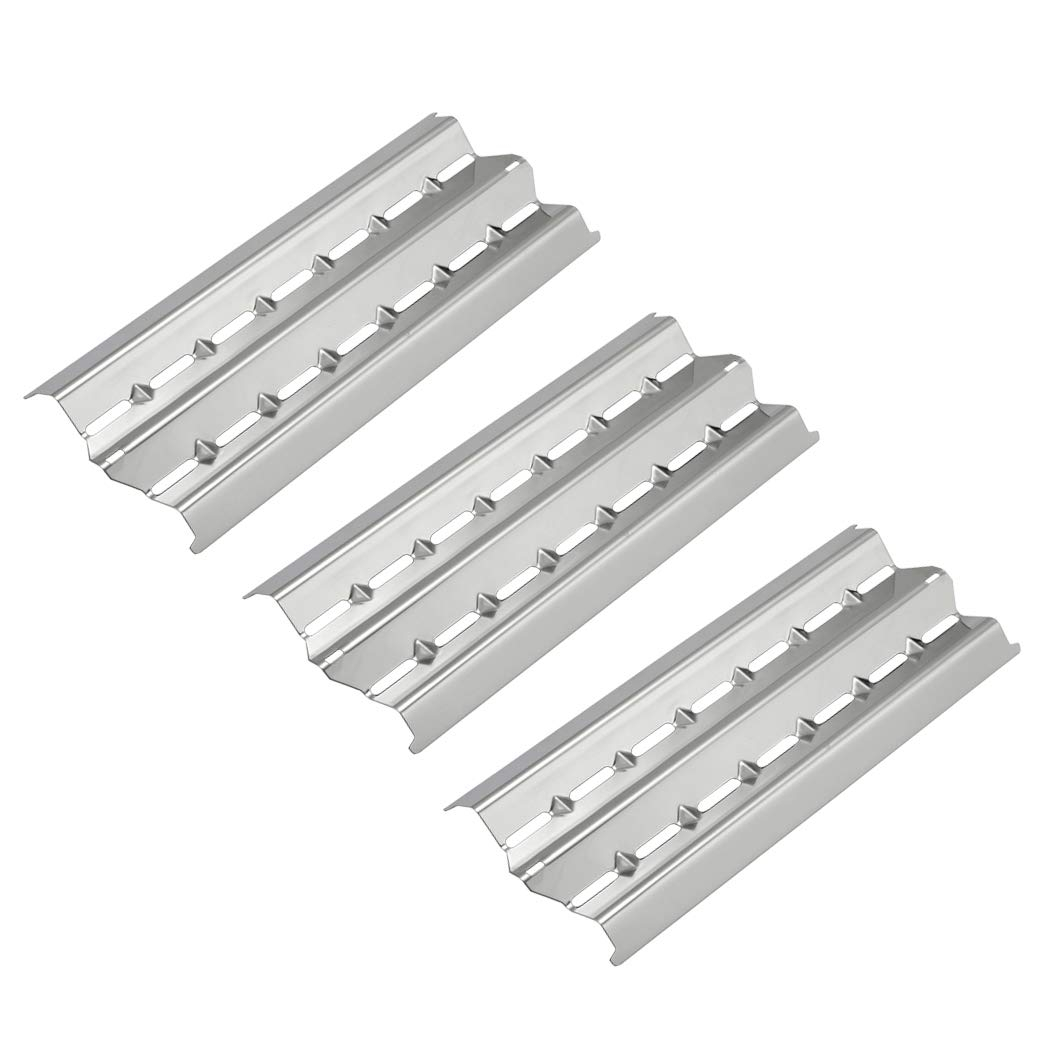 Broil King 18429 Flav-R-Wave Heat Plate Replacement Parts for Broil King Signet, Sovereign and Monarch Gas Grills, 13 3/4 inch x 5 7/8 inch, Stainless Steel, Set of 3, KS749
