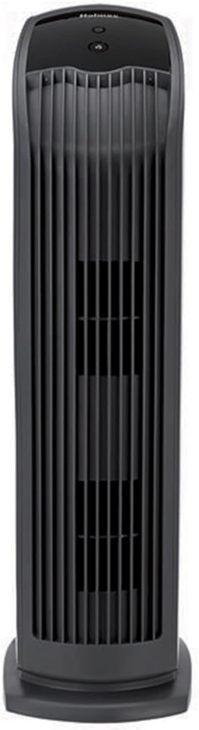 Holmes Black HEPA Air Purifier Tower with Permanent Filter