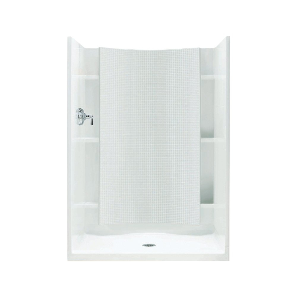 Accord White Vikrell 42" x 36" Four-Piece Shower Kit