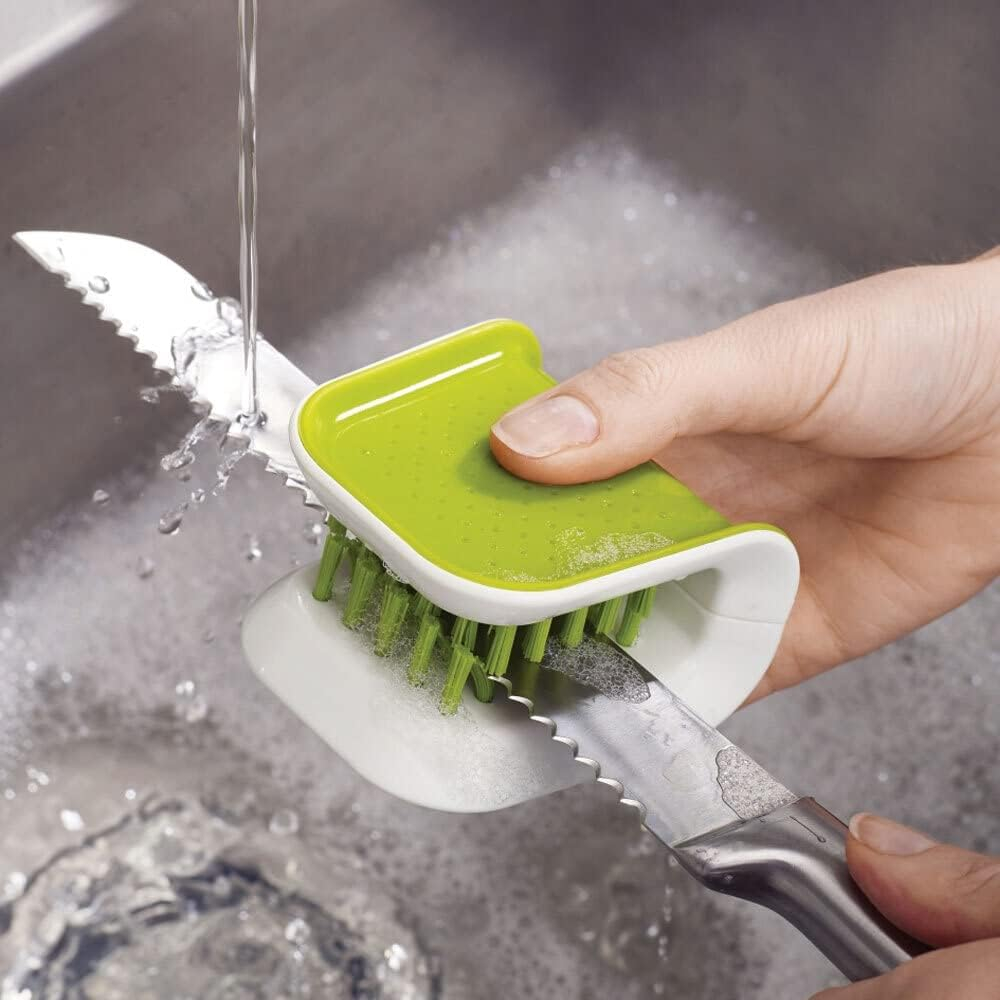 Joseph Joseph BladeBrush Knife and Cutlery Cleaner - Green