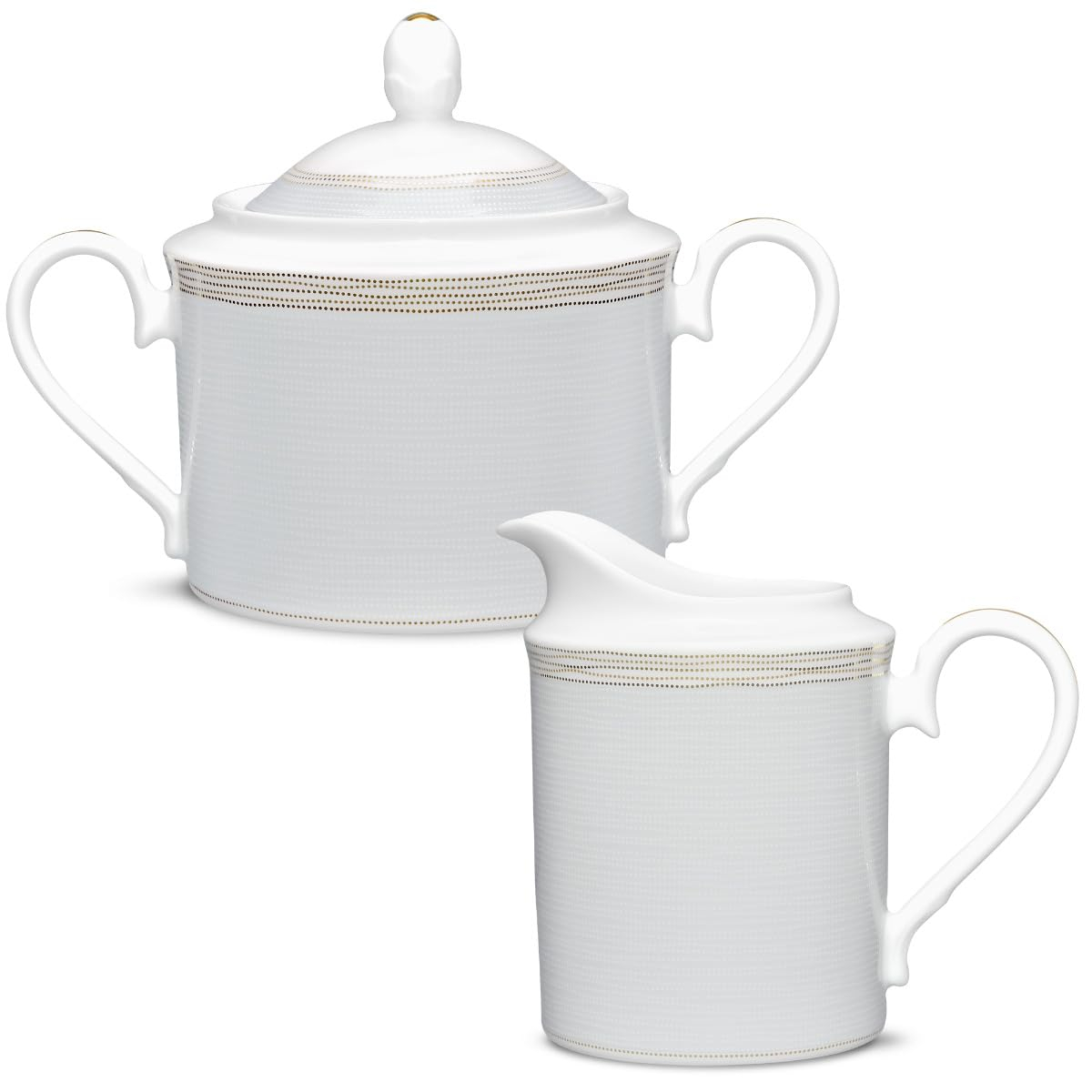 Noritake Linen Road Sugar and Creamer Set