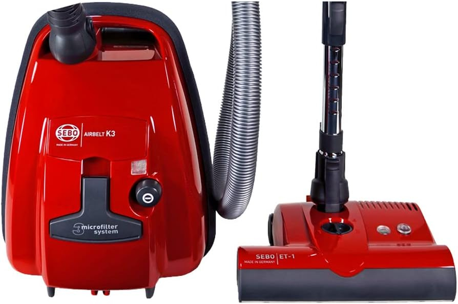 Sebo 9687AM Airbelt K3 Premium Canister Vacuum Cleaner (Red)