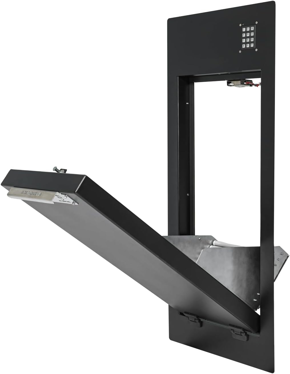 Black Steel Wall Mount Package Drop Box with Electronic Keypad