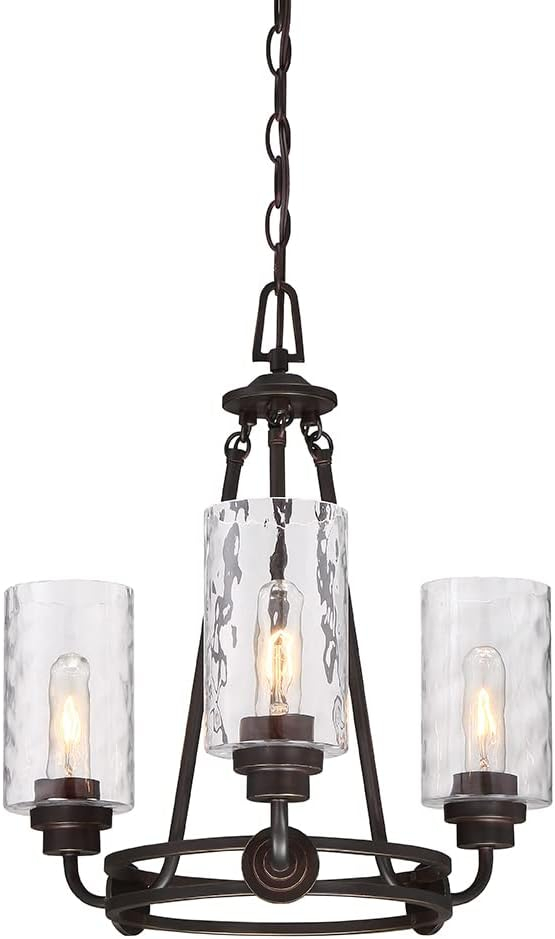 Designers Fountain - Gramercy Park - Three Light Chandelier-Old English Bronze