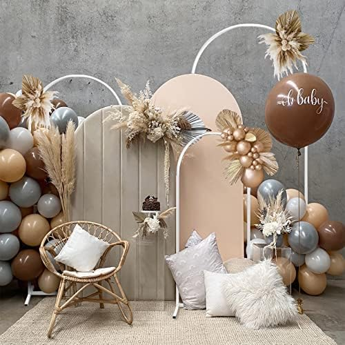 White Powder Coated Metal Wedding Arch Backdrop Stand