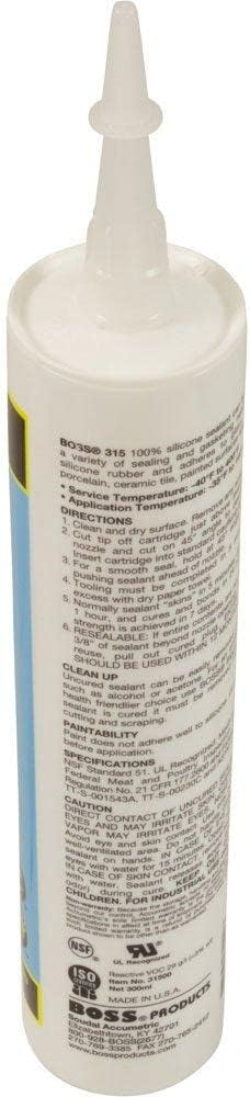 BOSS INDUSTRAIL GRADE SILICONE 310 CLEAR