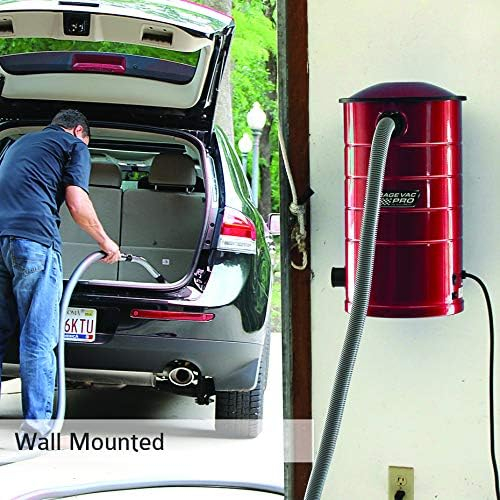 VacuMaid GV50RPRO Professional Wall Mounted Garage and Car Vacuum with 50 ft. Hose and Tools