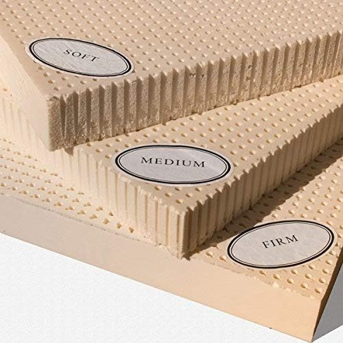 Full Size Natural Latex Mattress Topper - Soft, Medium, Firm Options