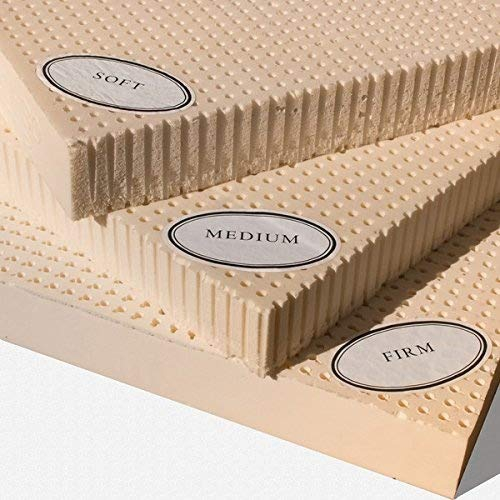 Full Size Natural Latex Mattress Topper - Soft, Medium, Firm Options