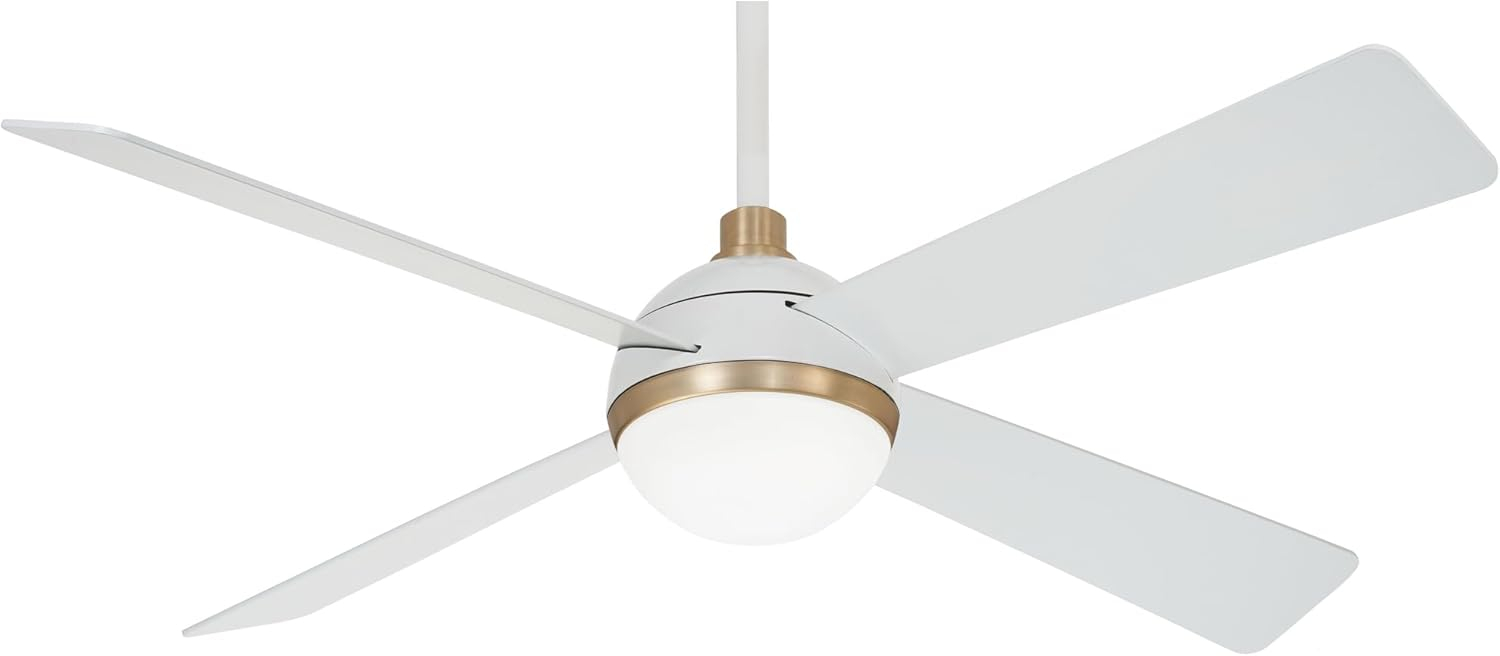 Minka Aire 54" 4 - Blade LED Standard Ceiling Fan with Remote Control and Light Kit Included