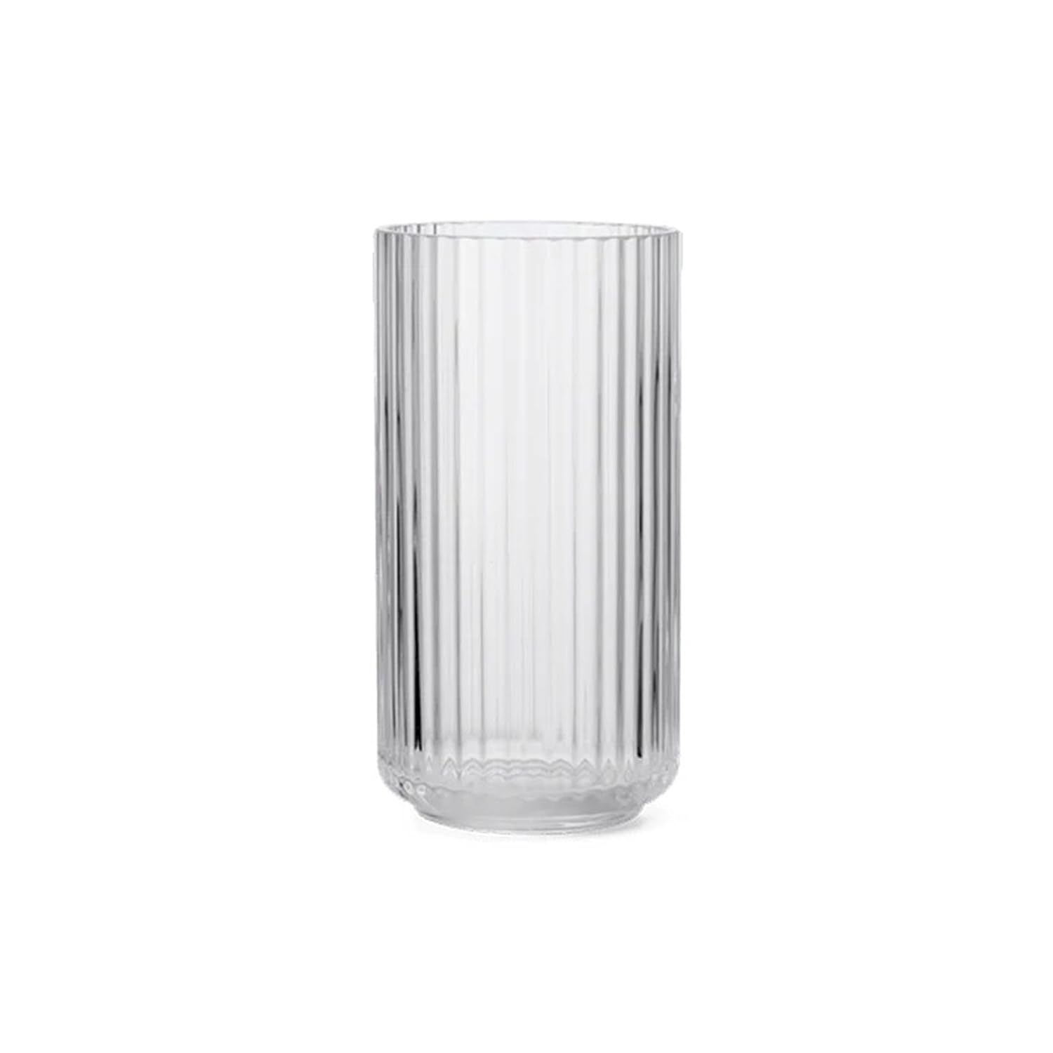 Elegant White Porcelain Fluted Table Vase