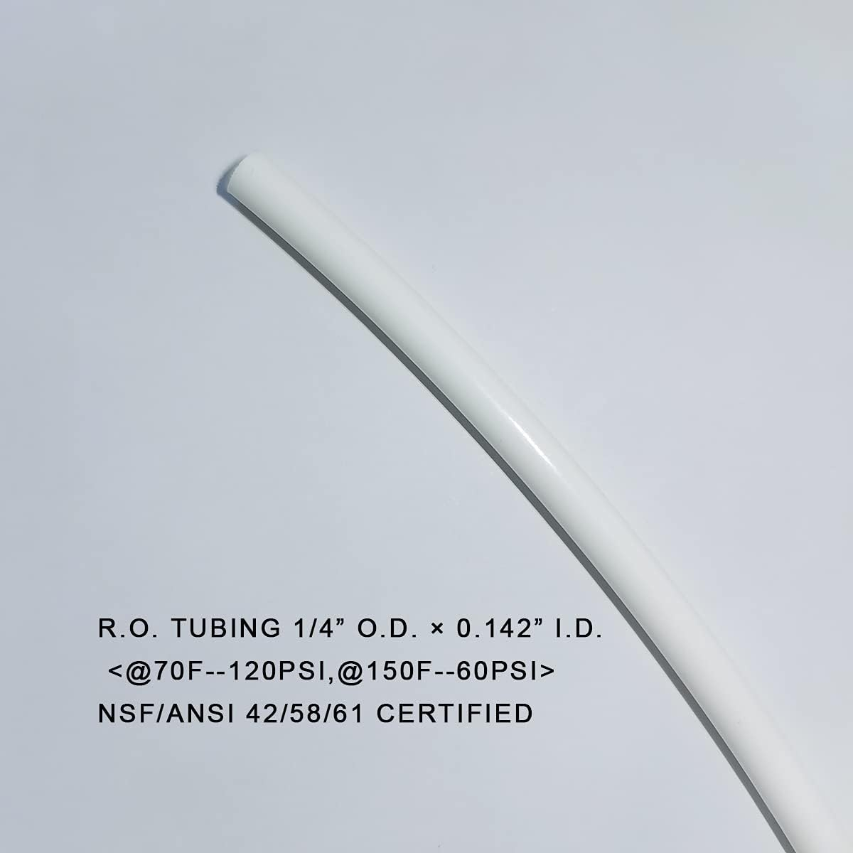 White 1/4 Inch 100 Feet RO Water Tubing Hose Pipe
