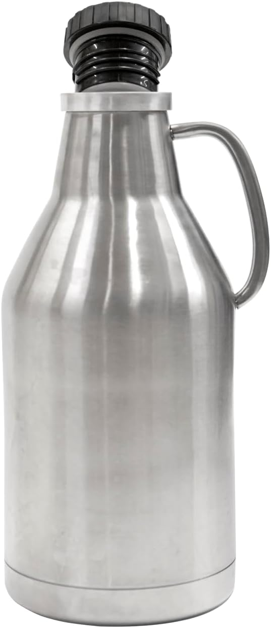 Ultimate Growler 64 oz. Stainless Steel with Vacuum Jacket and Screw Top