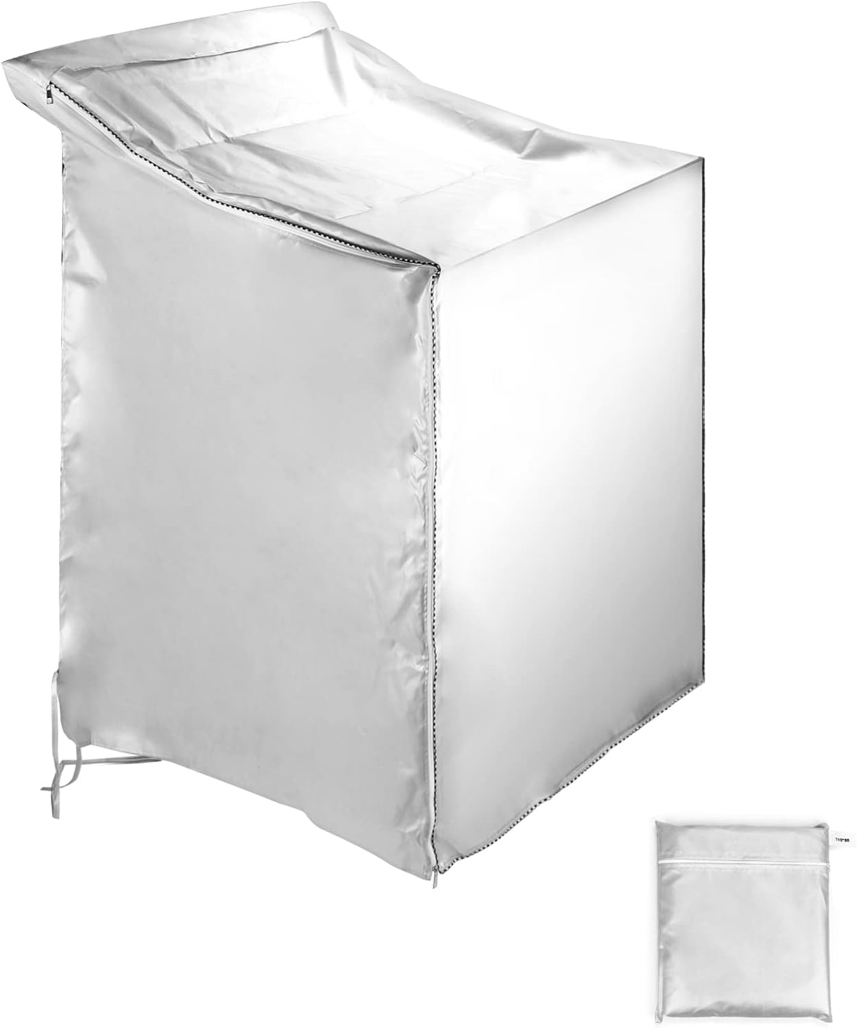 QWORK Washer and Dryer Covers, Heavy Duty Waterproof Washing Machine Cover for Most Top Load or Front Load Machine, Dustproof, All Weather Protection, 29" W x 28" D x 43" H