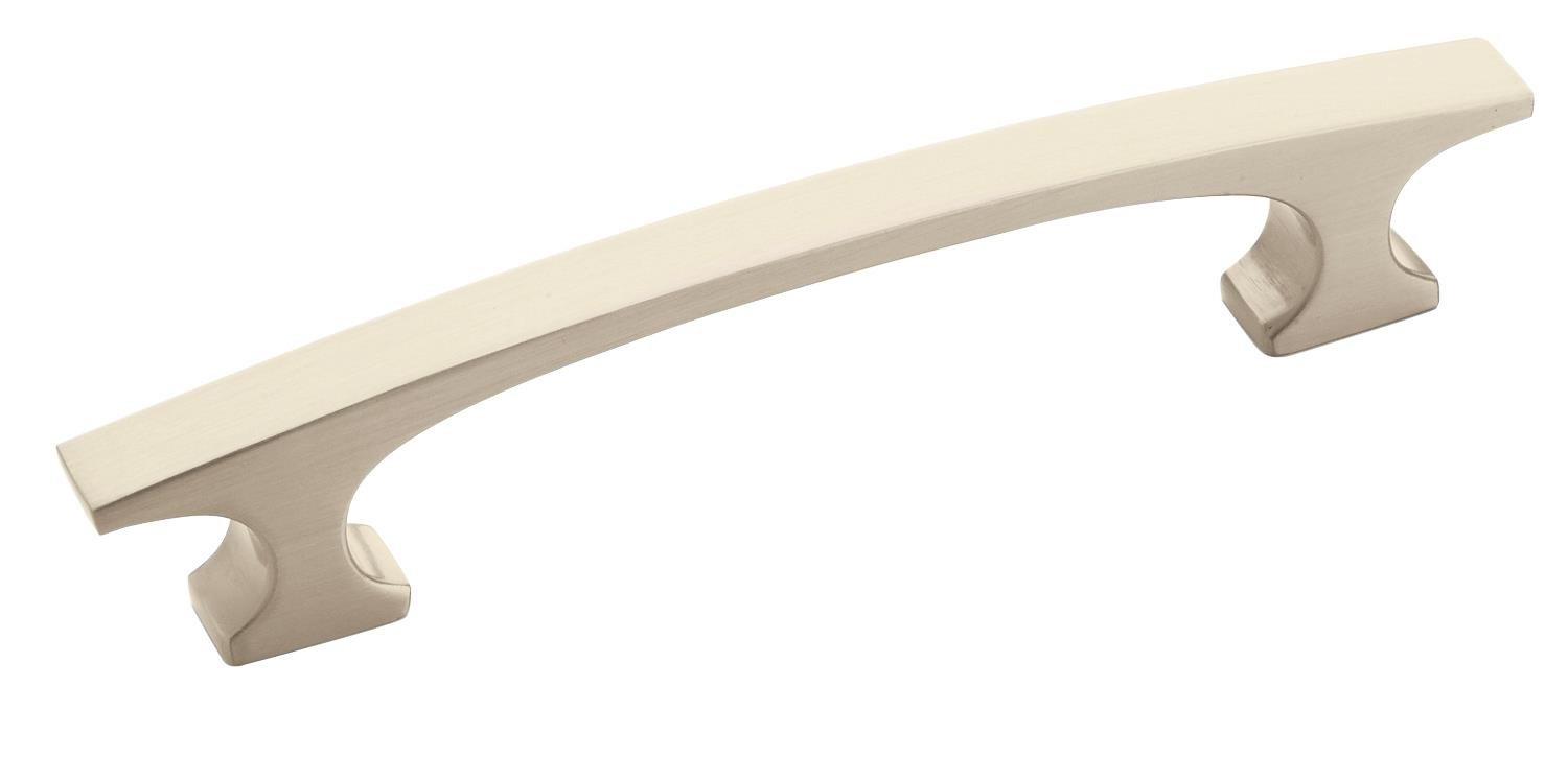Conrad 3-3/4 in. (96mm) Modern Satin Nickel Arch Cabinet Pull