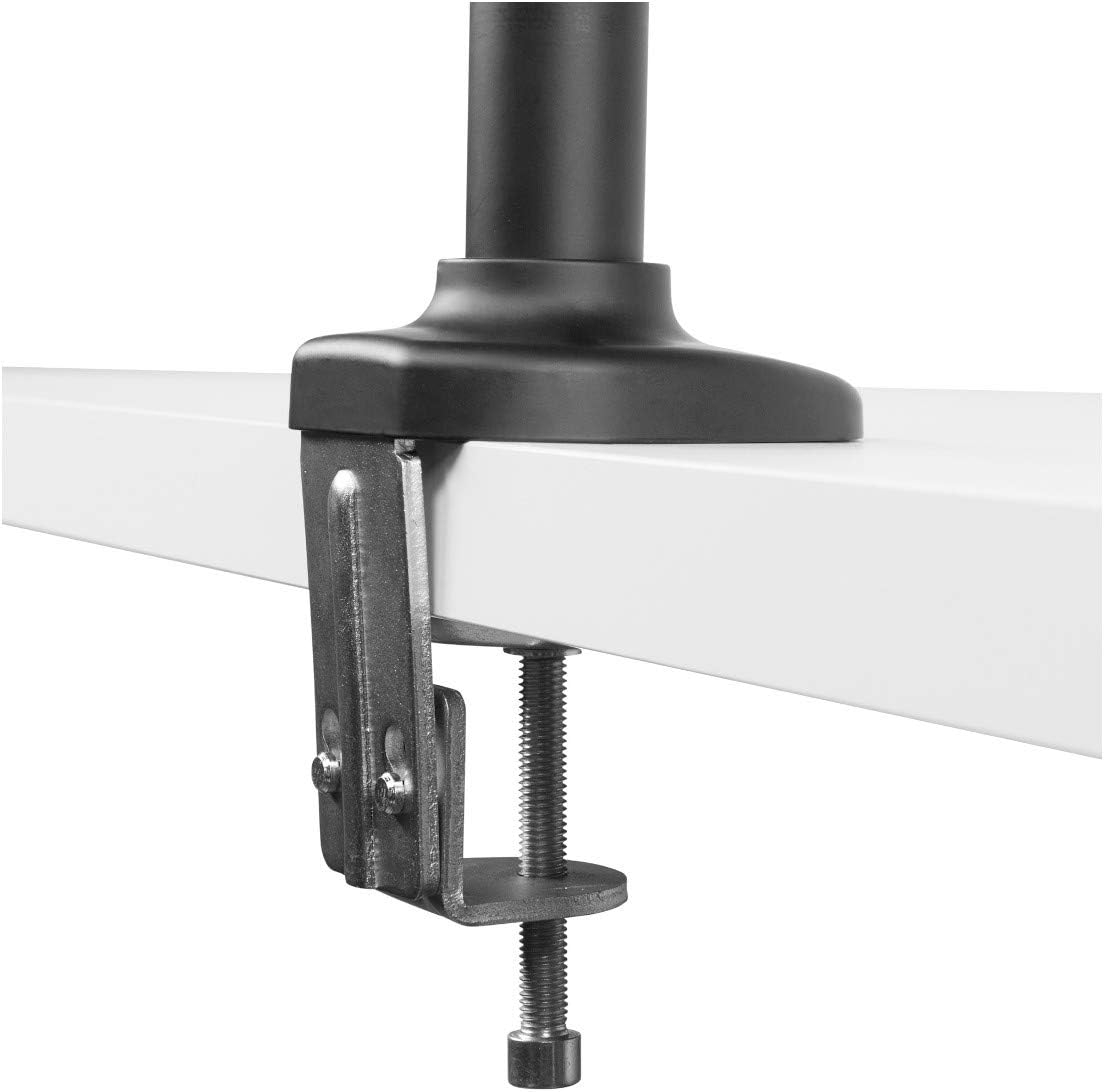 Kanto DM1000 Desktop Arm Monitor Mount for 13" to 27" Monitors | Clamp & Grommet Compatible | Fully Adjustable with Cable Management | Black
