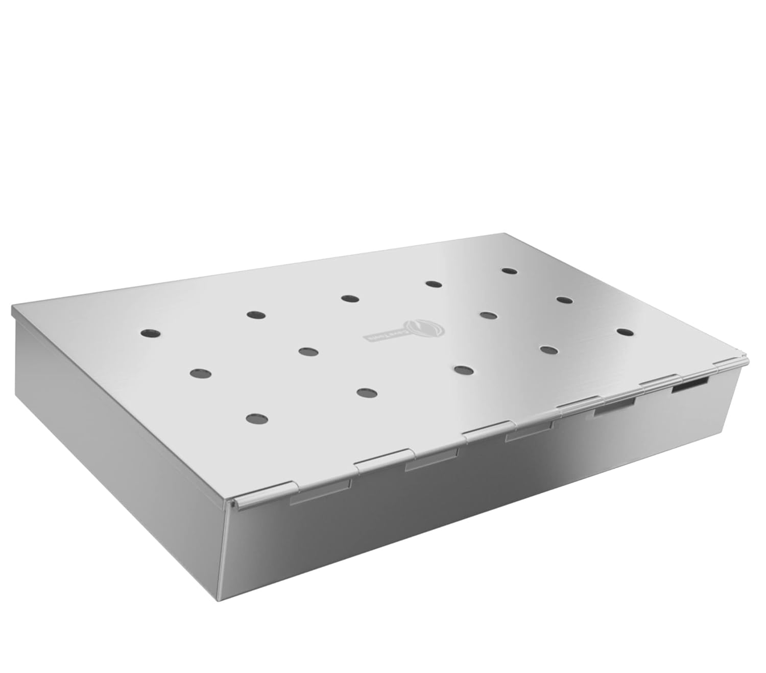 Cave Tools Grill Smoker Box Starter Kit for Wood Chips, Stainless Steel Bucket Style with Hinged Lid, BBQ Grill and Smoker Accessories