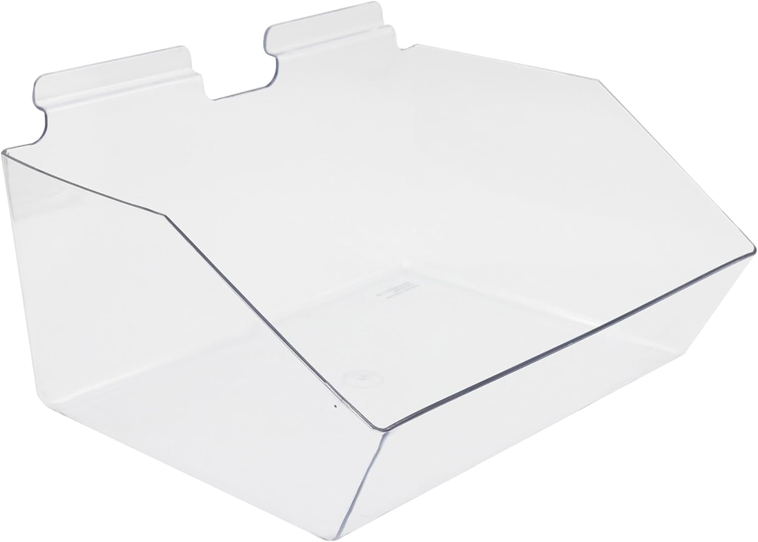 Clear Plastic Slatwall Display Bin Set for Retail Stores