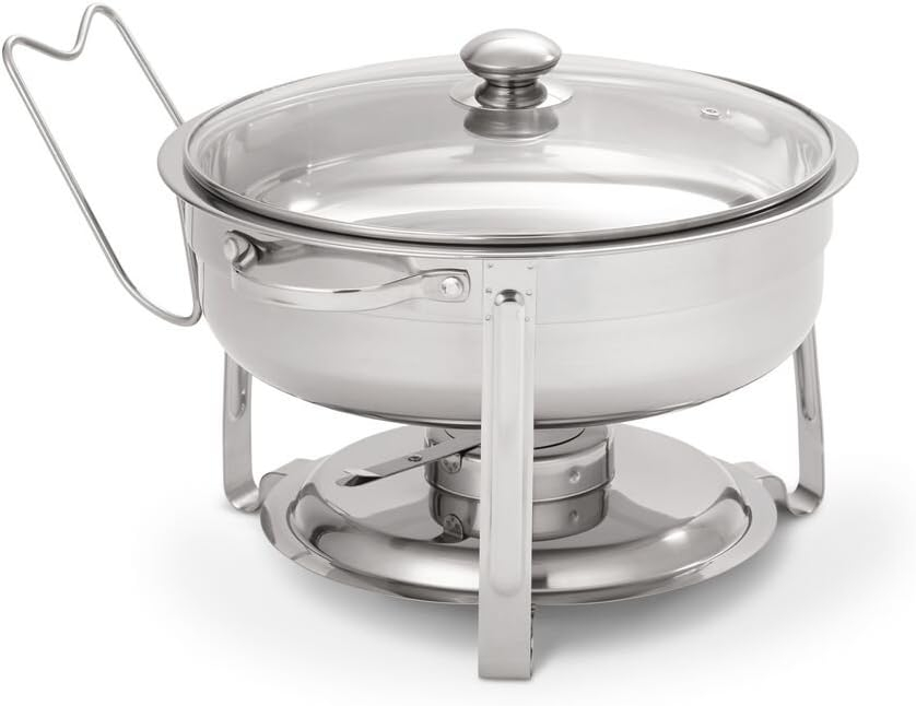 NUCU-Vollrath Home Food Chafer, 4-Quart, Polished Stainless Steel
