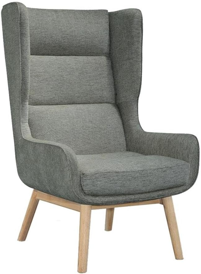 Sampson Graphite and Natural Twill Accent Chair