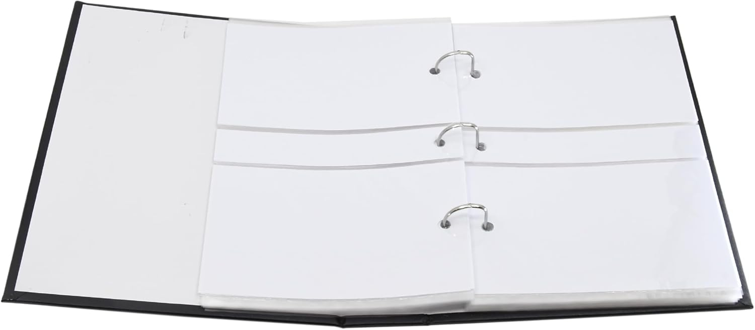 New View Gifts 8 x 10 Black Linen Photo Album, Holds 240 - 4"x6" Photos