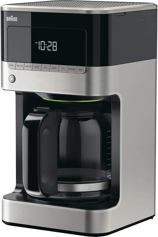 Braun BrewSense 12-Cup Drip Coffee Maker with Brew Strength Selector and Glass Carafe