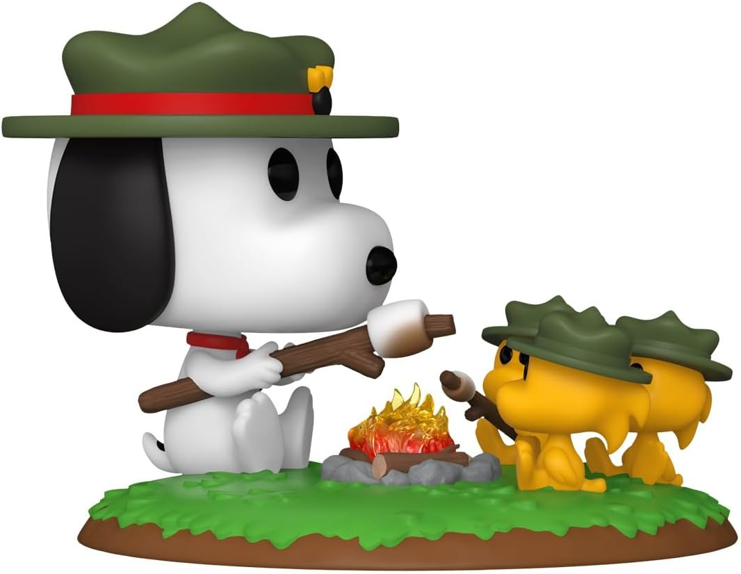 FUNKO POP! Deluxe: Peanuts Beagle Scouts - Snoopy w/ WS (Camping) (50th Anniversary), Funko, Gifts