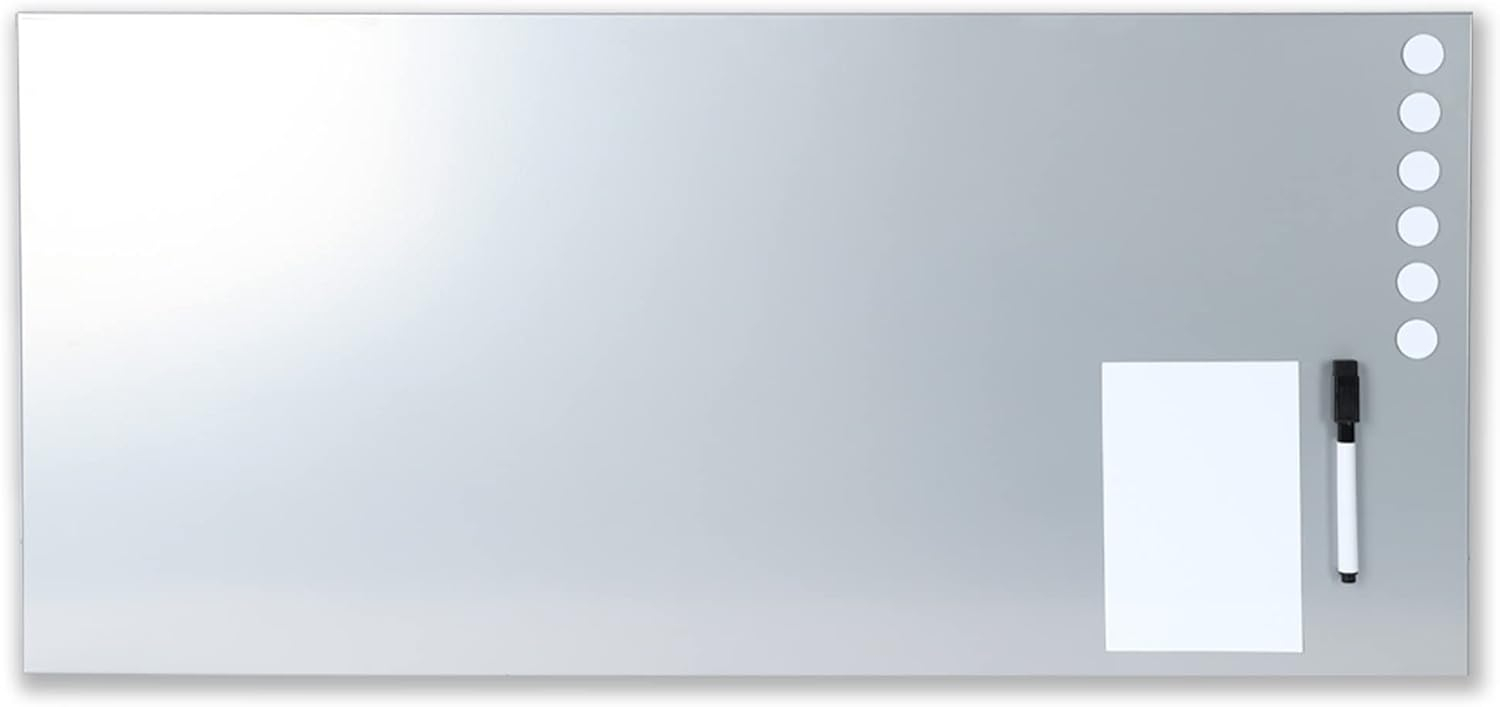 STEELMASTER 270163050 14" x 30" Magnetic Note Board, Silver