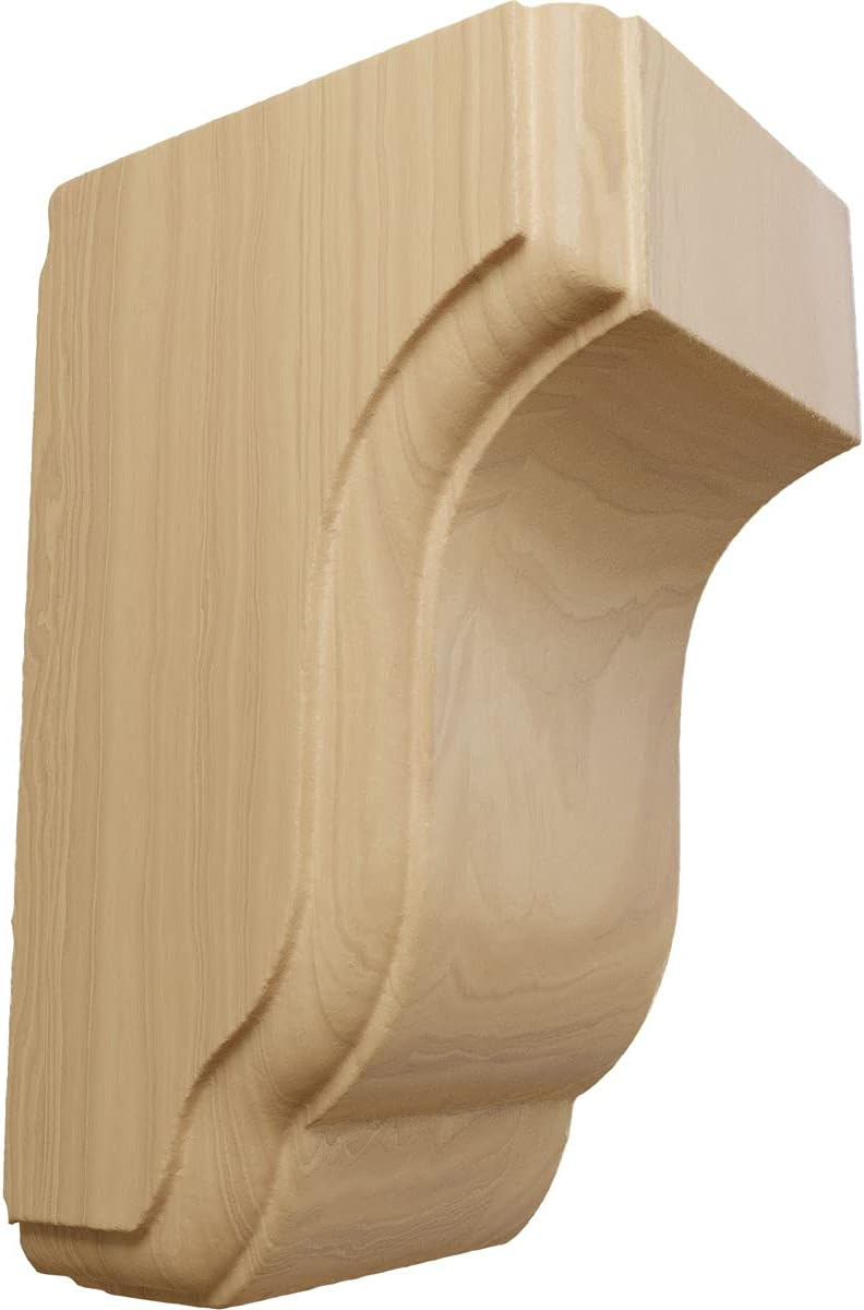Ekena Millwork 2 1/2"W x 2 3/4"D x 4 1/2"H Capistrano Mission Corbel, Cherry