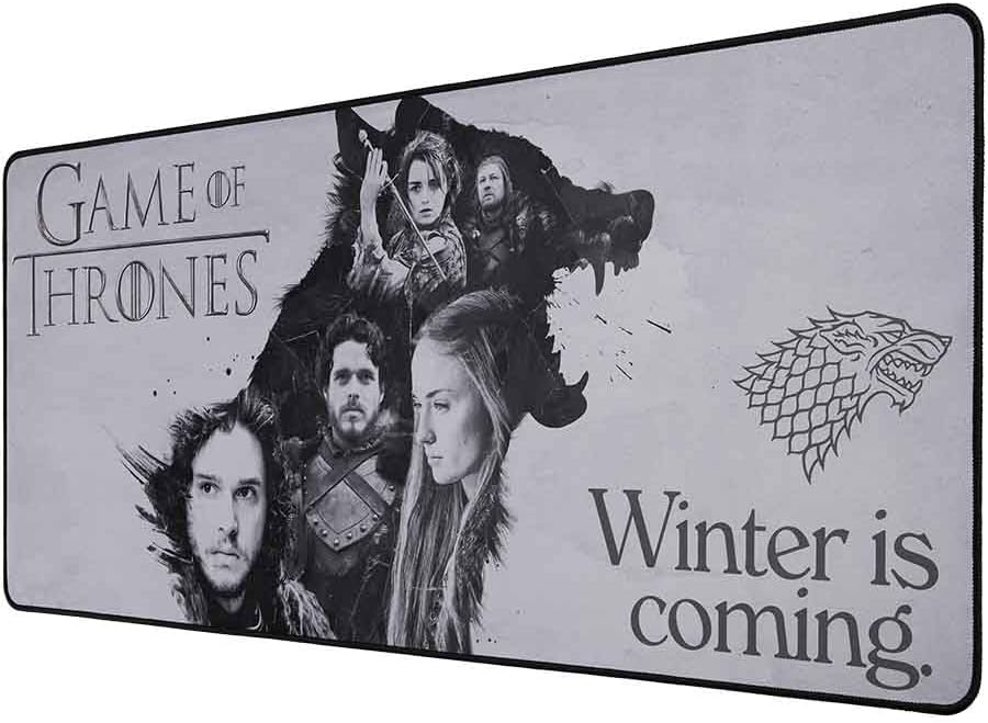 Game of thrones XXL Mouse Pad 35 in x 15.7 in - Gift Game of throns gaming desk pad 90 mm x 40 mm - official licensed