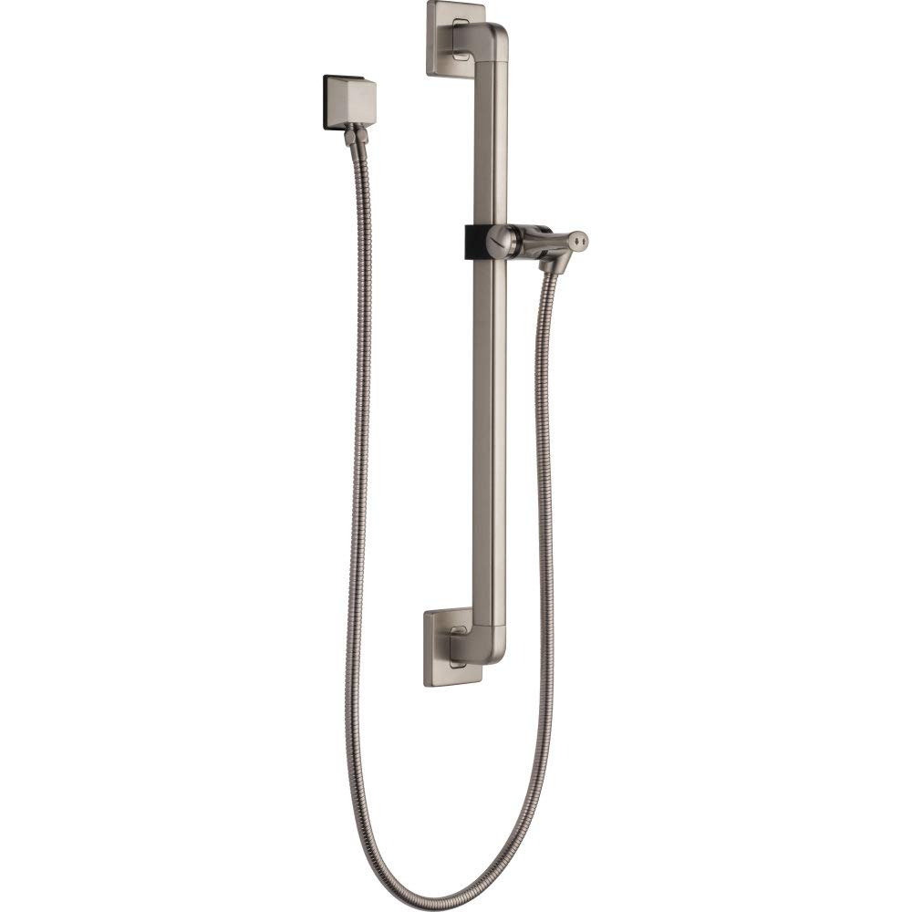 Universal Showering Components Adjustable Slide Bar and Grab Bar Shower Faucet