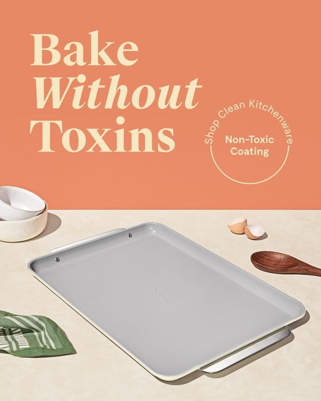 Large White Non-Stick Ceramic Cookie Sheet