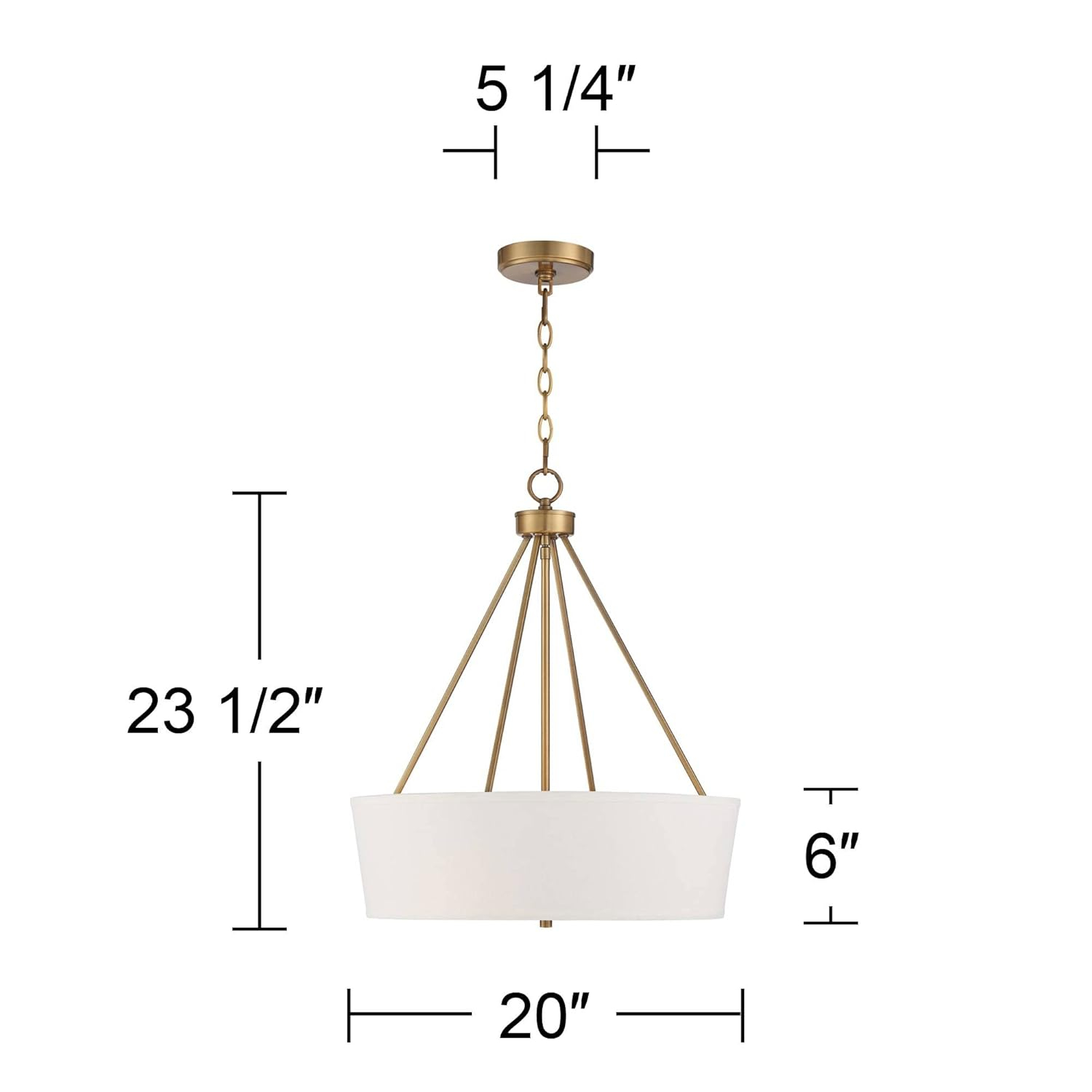 Possini Euro Design Saffira Warm Gold Pendant Chandelier 20" Wide Modern Off White Linen Drum Shade 4-Light Fixture for Dining Room Foyer Kitchen Home