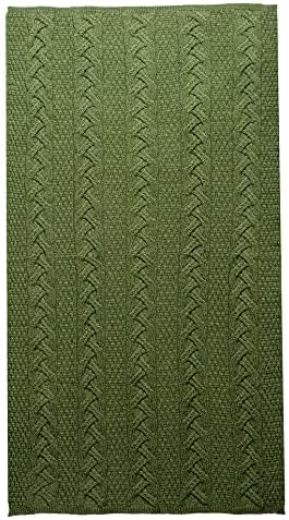 Aran SuperSoft Irish Throw 100% Premium Merino Wool Blanket Cable Knitted 60"x40" Made in Ireland