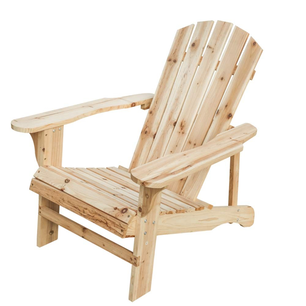 Classic Unfinished Wood Adirondack Chair