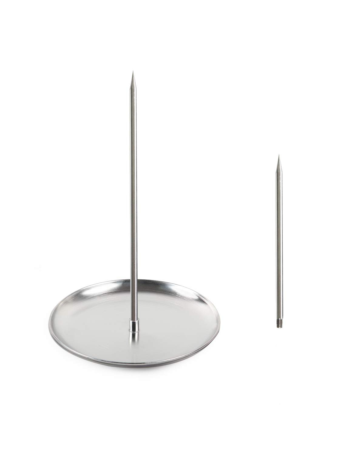 Ersvoioy Vertical Skewer Brazilian Barbecue Skewer Stand Stainless Steel Removable Grilling Meat Spit for Shawarma Kebabs Bbq Roasting Meat Steak Whole Chicken Sausage Deals of The Day Clearance