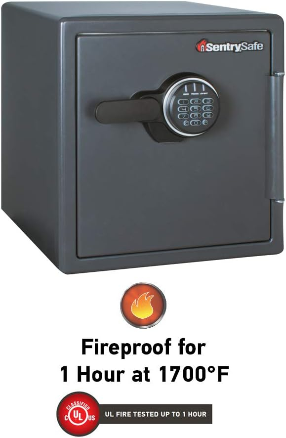 Sentry Safe SEN Fire-Safe with Digital Keypad Access, Gunmetal