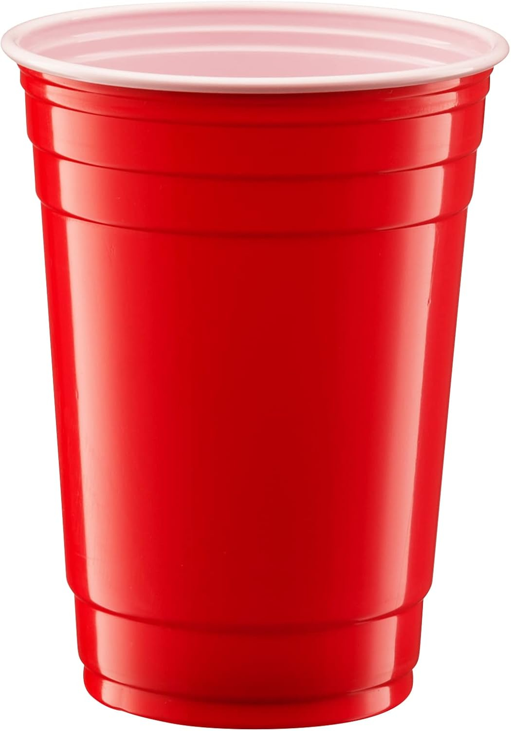 GUSTO 18 Oz Plastic Red Cups for Party Disposable Drinking Cups, 100-Pack