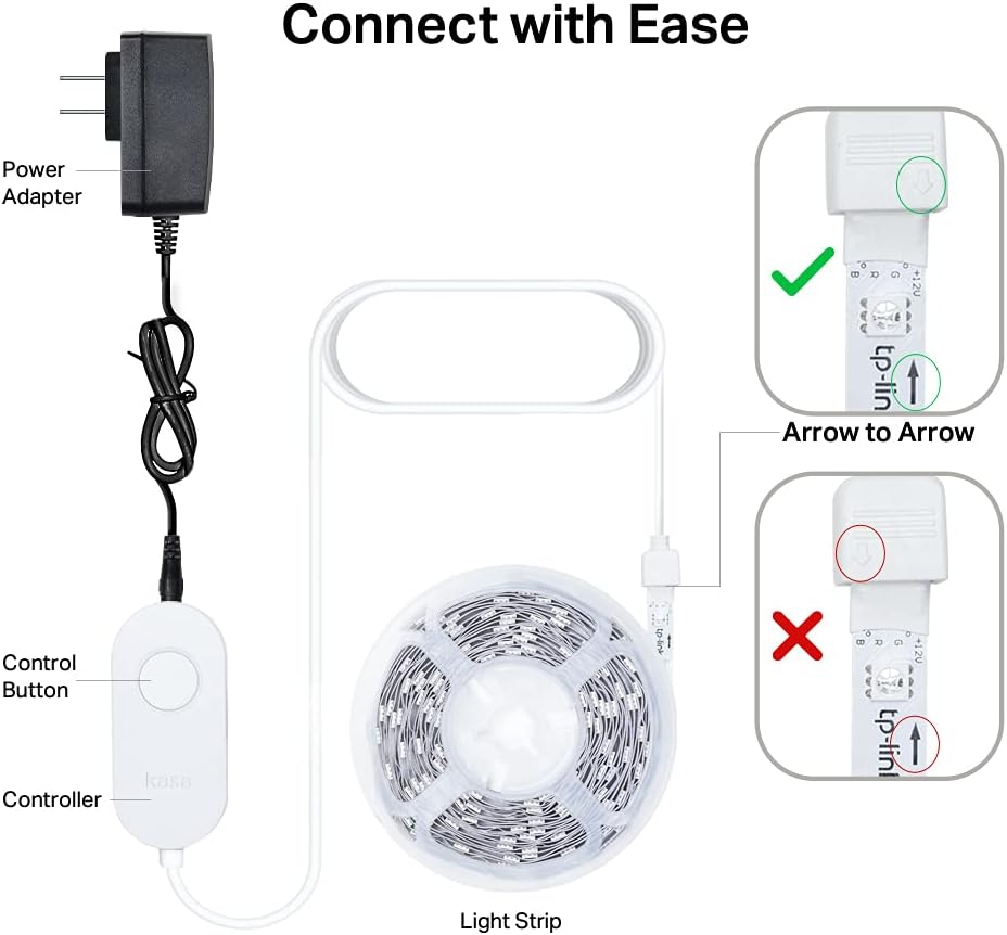 TP-Link Kasa Smart KL400L5, Kasa Smart 16.4ft WiFi LED Light Strip